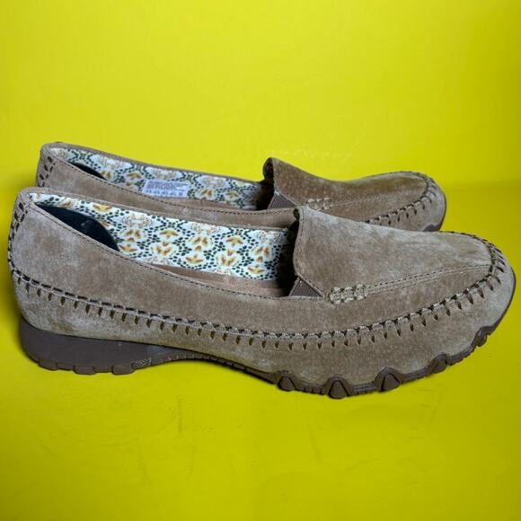 Skechers Womens Tan Suede Memory Foam Slip On Loafers Size 9.5 NWOT - Picture 9 of 9